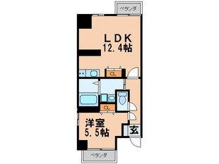 レジディア久屋大通Ⅱの物件間取画像